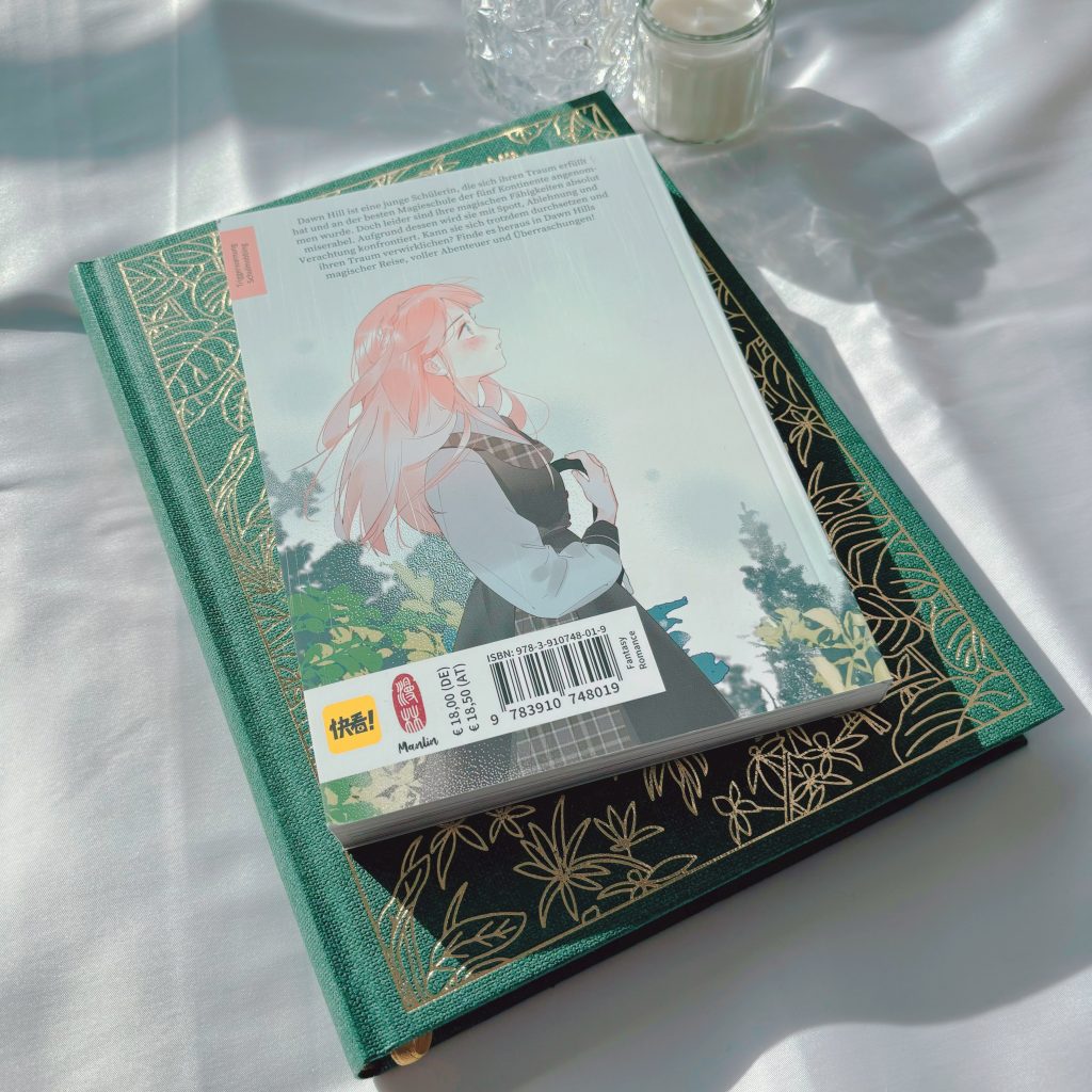 Fantasy/Romance Manhua vom Verlag Manlin "Dawn the Teen Witch" Rückseite